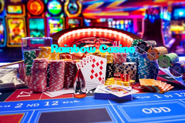 Rainbow Casino casino presented on mobile device in Pakistan with slots and live games
